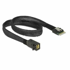 Slim Line SAS 4.0 SFF-8654 4i 38pin to HD Mini SAS 4i SFF-8643 36pin Cable 50cm picture