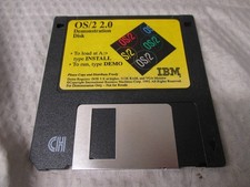 Vintage IBM OS/2 2.0 1992 Demonstration Disk 3.5
