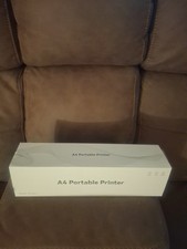 A4 Portable Thermal Printer Inkless Wireless White C80 Series with Paper Roll picture