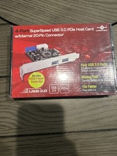 Vantec UGT-PC345 4-Port SuperSpeed USB 3.0 PCI Express Host Card Brand New picture
