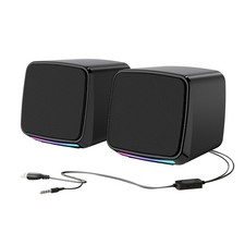 1 Pair Durable Small Desktop Speakers for Computer with Very Loud Clear Sound picture