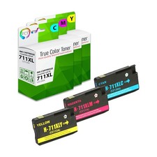 3Pk TCT Compatible 711 XL 711XL HY CMY Color Combo For HP DesignJet T120 T520 picture