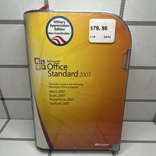 Microsoft Office Standard 2007 Military Appreciation Edition Sealed New picture