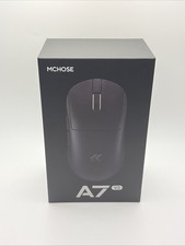 MCHOSE A7 V2 Ultra Tri-Mode Wireless Gaming Mouse 8K 42K DPI PAW3950 Black Dual picture
