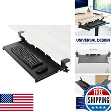VIVO Black Clamp-on 27 x 11 in Keyboard Tray MOUNT-KB05E picture