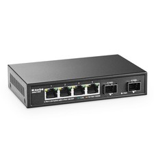 MokerLink 4 Port 2.5G Ethernet Switch with 2x10G SFP, 4 x Base-T Black picture