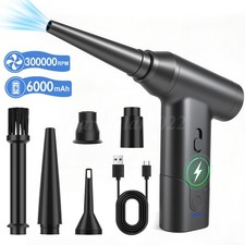 300000 RPM Electric Air Duster 2-in-1 Brushless Dust Blower Variable Speed picture