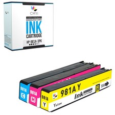 CMYi Compatible Black Color Ink Cartridges Lot fits HP 981A for PageWide picture