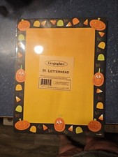 Geographics 50 Sheet Letterhead Halloween Pumpkin Candy Corn Gum Drop BOO Paper  picture