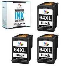 CMYi 3-Pack Replacement 64XL Ink Cartridge Black for HP ENVY 7800 7820 7830 7855 picture