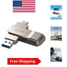 D40E 128GB USB-C Thumb Drive: High-Speed Storage with Swivel Metal Housing picture