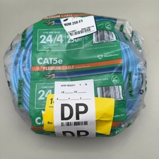 Southwire 250-ft 24/4 24 CAT 5e 4 Plenum Blue Data Cable Coil #2 picture