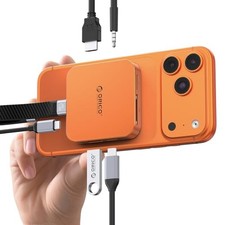 ORICO Magnetic M.2 SSD Docking Station 8-in-1 USB-C Hub MagSafe Orange R87242431 picture