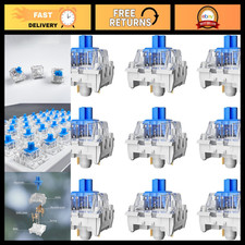 72PCS Blue Mechanical Keyboard Switches - 3 Pin Dustproof Clicky Switches for Ga picture