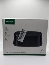 UGREEN Hard Drive Docking Station, 2 Bay Hard Drive Enclosure for 2.5 & 3.5 picture