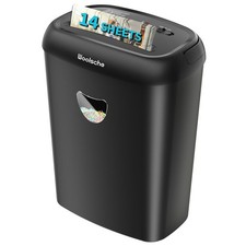 Paper Shredder 14 Sheet Cross Cut 6.6 Gallon P 4 High Security Home Office picture