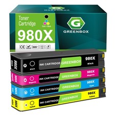 GREENBOX 980X 980 Ink Cartridges for Enterprise X555dn X585f, 4 Pack picture