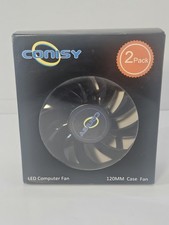 Conisy Rainbow LED Series 120mm Case Fan for Computer Case - 2 Pack picture