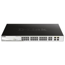 D-Link 28-Port Gigabit Smart Managed PoE+ Switch 24 PoE+Ports 370W+4 SFP Combo picture