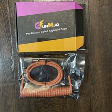 GUNMJO Pro Custom Coiled USB C Cable for Gaming Keyboard Artisan Braided NEW picture