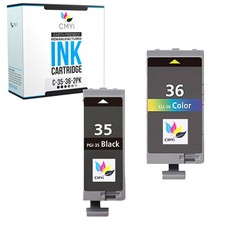 2-Pack Replacement Canon 35 36 Ink Cartridge for PIXMA iP100 iP110 mini360 TR150 picture