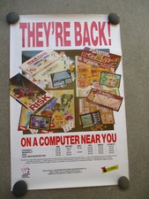 Vintage Computer Game Poster Classic Risk Monopoly Scrabble Master Detective ‘89 picture
