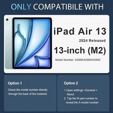 WESOROL iPad Air 13-Inch Case 2024 (M2) Military-Grade Protection - Screen Prote picture