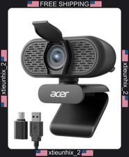 1080P Full HD Webcam for PC with Microphones, Privacy Cover, Plug-and-Play picture