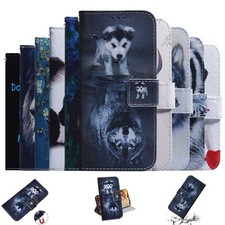 Wolf Dog Tiger Flower Wallet Phone Case for iPhone 17 16 15 14 12 Pro Max 17E picture