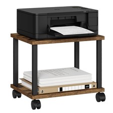 Printer Table, 2-Tier Under Desk Printer Stand, Printer Cart picture