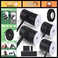 132ft Expandable Braided Cable Sleeve - PET Wire Loom, Mesh Sheathing Wrap for A picture