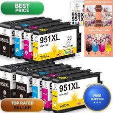 Miss Deer 9-Pack 950 951 XL Ink Cartridges for HP 8610 picture