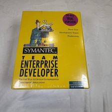 Symantec Team Enterprise Developer 2.0 Windows SEALED Vintage 1990s Software picture