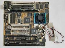 ZIDA 5SVA-E Socket 7 ISA Retro Motherboard + Intel Pentium MMX 166MHz + 96MB RAM picture