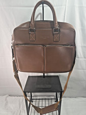Maison Heritage Paris Brown Calfskin Leather Briefcase 24 Bag Luxury Laptop Work picture