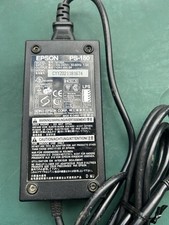 Epson AC Power Adapter PS-180 M159D 24V 2.1A W 110 Wall Outlet Cord/Cable Plug picture
