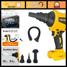 Cordless Air Duster Blower Inflator Vacuum 4-in-1, 360MPH, 51K RPM, PC Cleaning picture