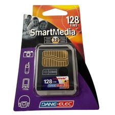 Dane-Elec 128MB SmartMedia Card ID-Capable NEW Sealed Vtg Camera MP3 Korg Roland picture