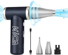 KiCA Jet Fan 2S Electric Air Duster Blower Turbo Fan PC Keyboard Cleaner | Black picture