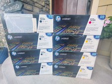 NEW Sealed LOT OF 8 HP 122A Black Magenta YellowLaserJet Toner Cartridge Genuine picture