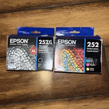 Epson 252XL/252 Black/Tri-Color Ink Cartridges EXPIRED Lot 2 New  Boxes Plus picture