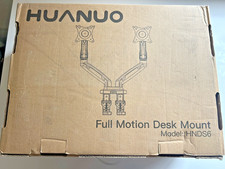 HUANUO HNDS6 Dual Monitor Stand Full Motion Desk Mount 13-27