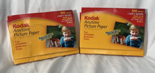 2 x Kodak Anytime Picture Photo Paper Soft Gloss 4x6 100 Sheets NEW Sealed picture