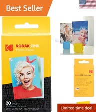 High-Quality 2x3 ZINK Photo Paper - 20 Sheets, Water and Tear Resistant picture