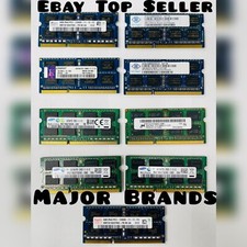 Mixed Lot of 16GB 4x4GB DDR3 2Rx8 PC3-12800s Laptop Memory RAM | Major Brands picture