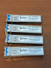 4x Lot ENET GLC-LH-SM-EMC Genuine SFP Transceiver Modules - TESTED picture