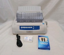 **Reconditioned w/Warranty Okidata ML 420  MICROLINE Printer OKI -White picture