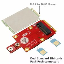 XT-XINTE M.2 Key B to Mini PCI-E Adapter with NANO SIM Card Slot for 3G/4G/5G picture