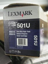 Lexmark 501U (50F1U00) Black Toner Cartridge ( Read Description ) picture