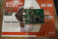 Pinnacle Systems Studio AV/DV Version 9 PCI Capture Card Box Manuals CDs CIB picture